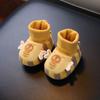 Baby Autumn Cotton Socks Shoes With Nonslip Sole For Toddler Learning To Walk