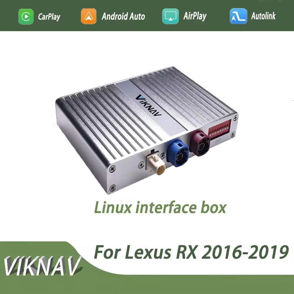

Интерфейсный блок Viknav Linux для Lexus RX 2016 2017 2018 2019, беспроводной Apple CarPlay, поддержка Android Auto, оригинальный автомобильный 8-дюймовый экран Linux interface box