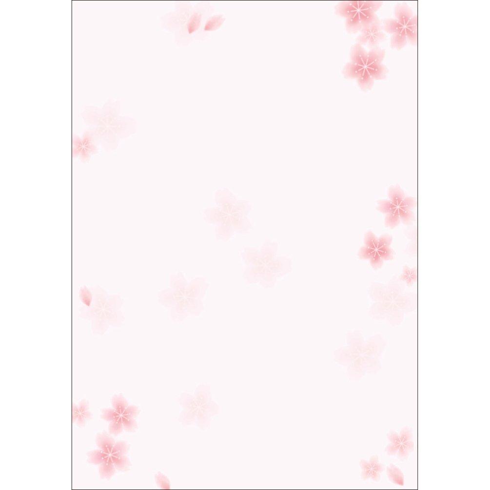 Sasagawa Japanese Pattern Wagokoro Cherry 10 Sheets Taka-in Paper, 4-1005, Blossom, A4,