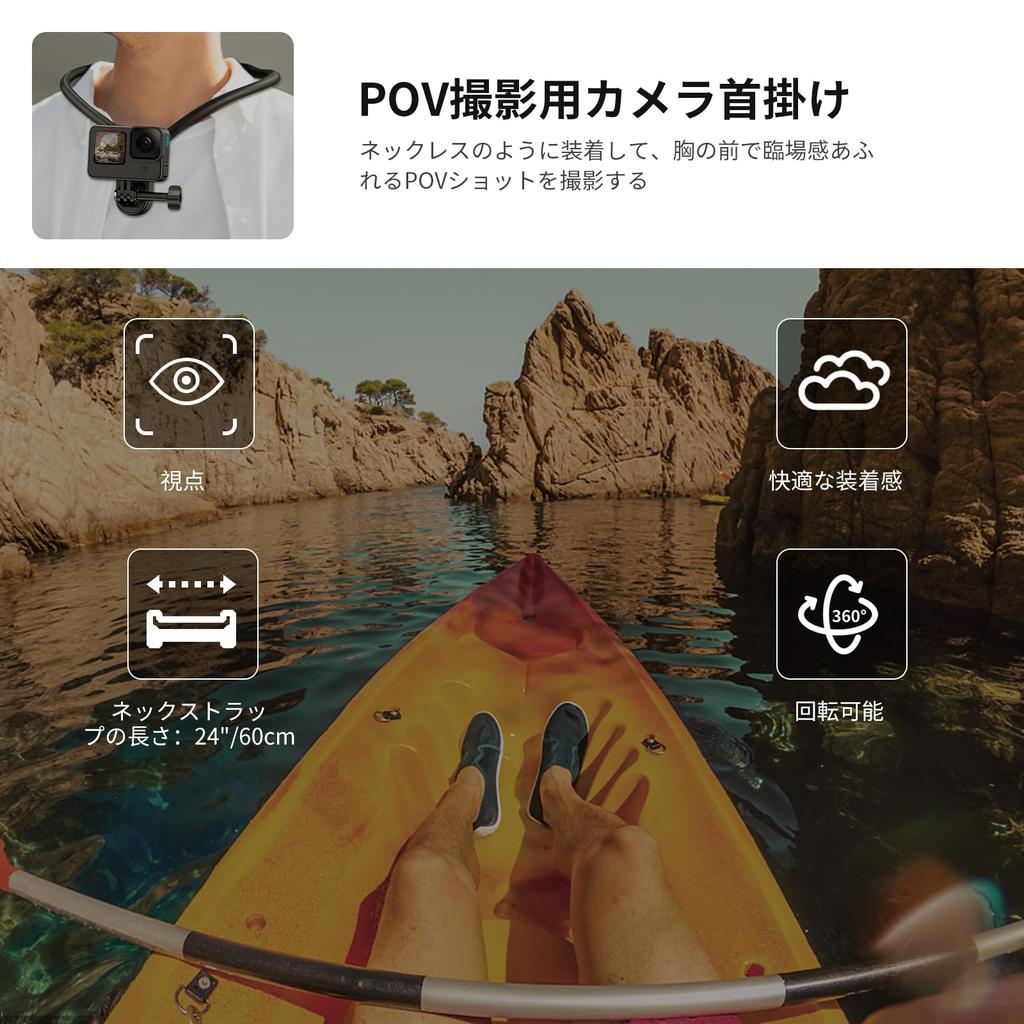 NEEWER Magnetische Halskettenhalterung für Kamerahals-POV mit Smartphone-Clip, kompatibel mit GoPro Hero 13 12 11 10 MAX, DJI Action 4, Insta360, iPhone, Samsung Quick