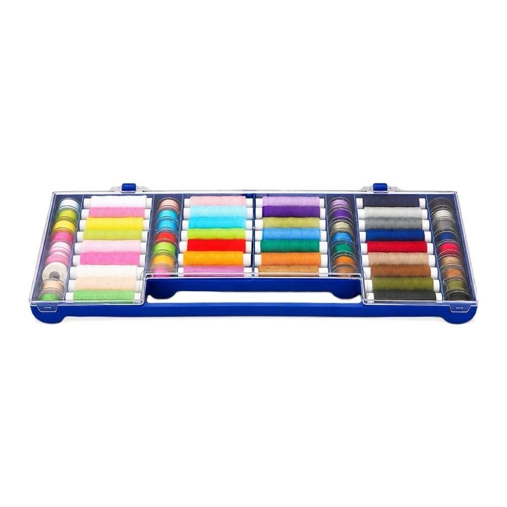 64 Spools Sewing Thread Kit 32 Color Sewing Tools Set Thread Spools Set For Sewing Machine