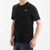 Nike Dri-FIT Crew Solid Round Neck Training Printed Short Sleeve T-Shirt Men Tops Black AR6030-010