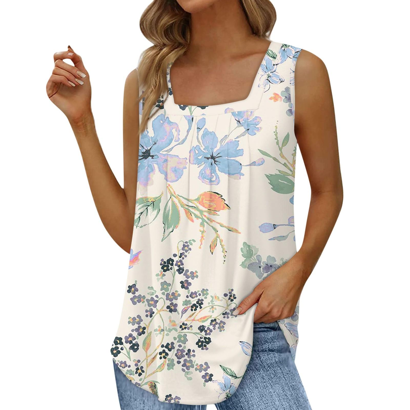 

Женская мода, сексуальный плиссированный жилет без рукавов с квадратным вырезом, однотонный топ L синий