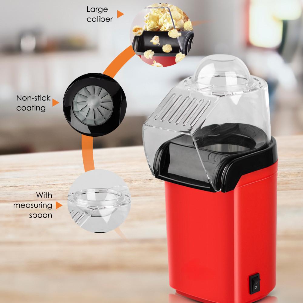 1200W Automatische Mini Popcorn Puffmaschine Kleiner DIY Popcorn Maker Hohe Leistung Haushalts-Popcornmaschine