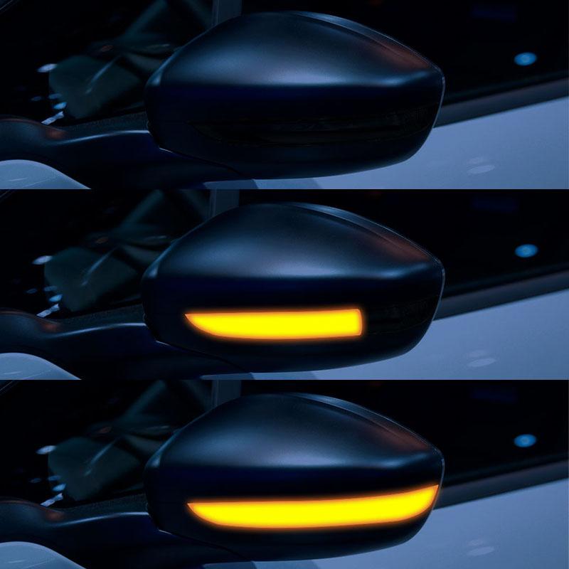 Dynamic Turn Signal Blinker Side Mirror Indicator Light Lamp for Peugeot 208 2008 12’-22 Citroen C3 MK3 C4 Cactus Opel Corsa F