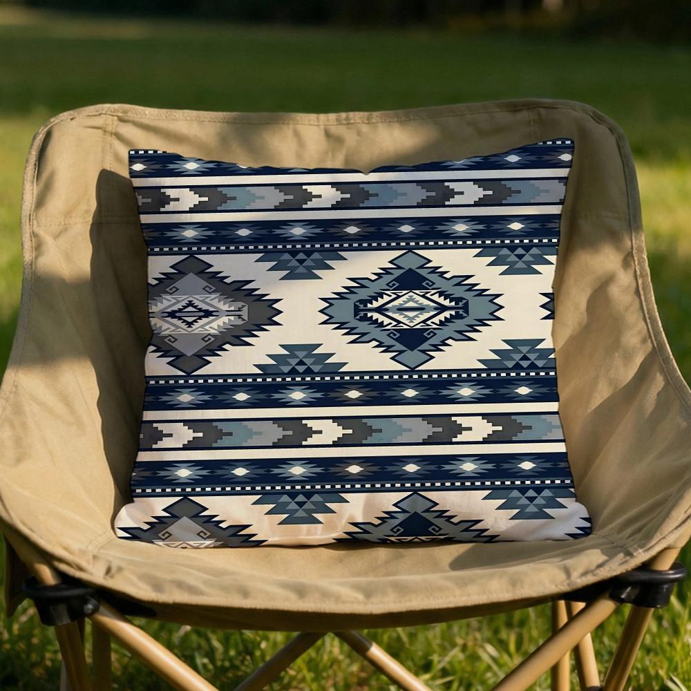 Fashion Bohemia Painting Cushion Cover Soft Reversible  Durable Pillow Cover  MultiScene Use for Home  Car Daily Comfort