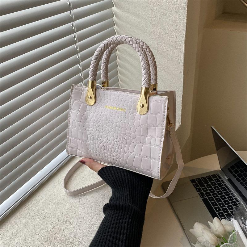 Bag Women's Bag Fashion Trend Casual Portable Small Square Bag Retro One Shoulder Crossbody Women's Small Square Bag
