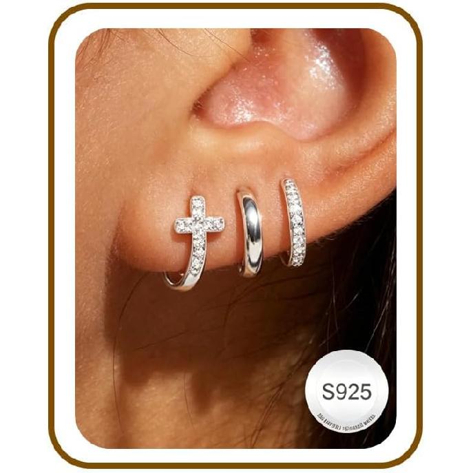 30 Paar klobige goldene Creolen für Damen, Multipack Schmuck für Geschenk | Mehrere Stile, zum Stapeln, leicht, 14K Gold-beschichtet, Hypoallergen,