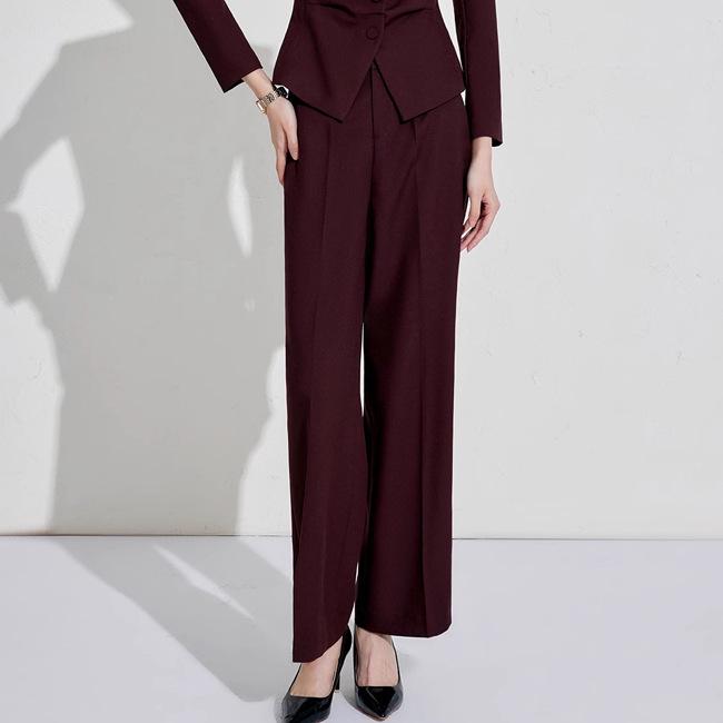 Aishangchen Women's Red Classic High-End Suit Set for Autumn/Winter Commute and Workwear