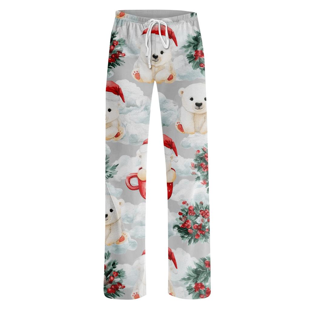 Women's Casual Christmas Print Pants with
