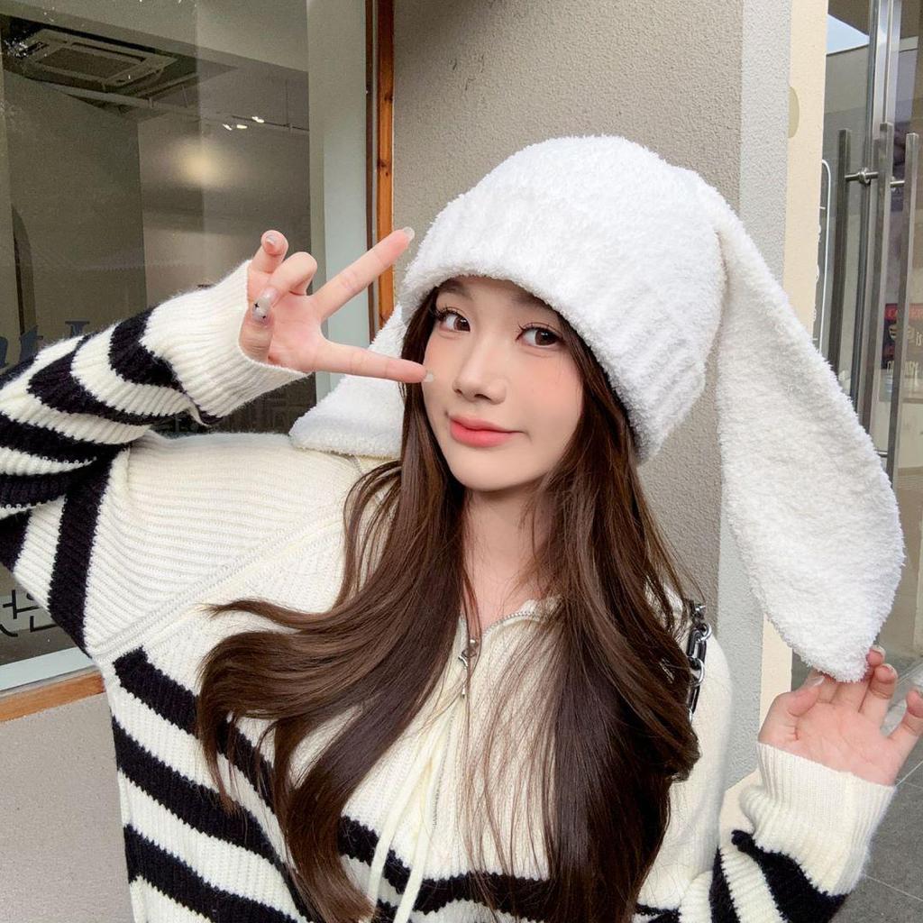 Dámská pletená ušanka: Hřejivý, Slavnostní, Vyšívaný, Korejský styl na podzim a zimu.