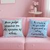 Encouraging Text Cushion Cover Soft Short Plush Double-Sided Printing Home Decor Machine Washable Pillow Case Gift