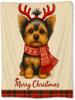 Christmas Tree Blanket, Soft Lightweight Flannel Red Truck Gnomes Snowy Cabin Throw Blanket for Couch, Bed, Travel & Home Decor