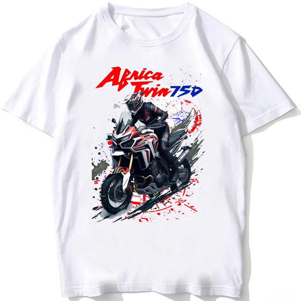 XRV 750 Africa Twin GS Adventure Мотоциклетная футболка GP для езды Мужская футболка с коротким рукавом Legend Mountain Sport Крутая футболка для мальчика в стиле кэжуал S