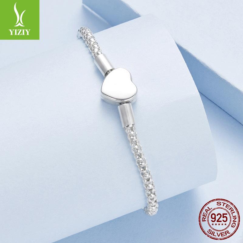 S925 Sterling Silver Love Galaxy Basic Bracelet, Versatile Diy Bracelet Bracelet Accessories