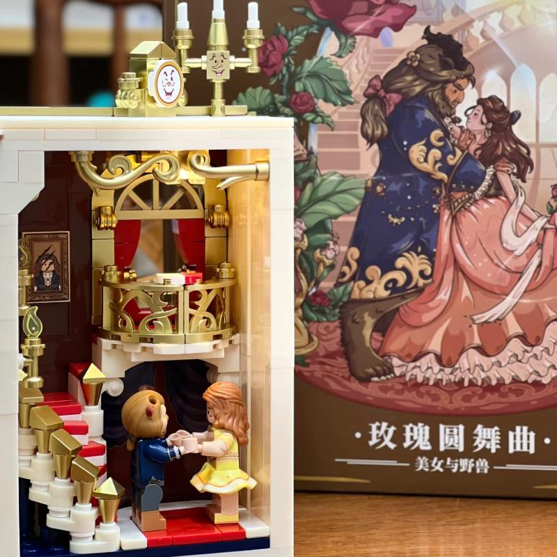 Fairy Tale 3D Building Blocks Book Anime Movie Assembly Model Toy Cute Fairy Tale Model Girl Birthday Gift Building Blocks