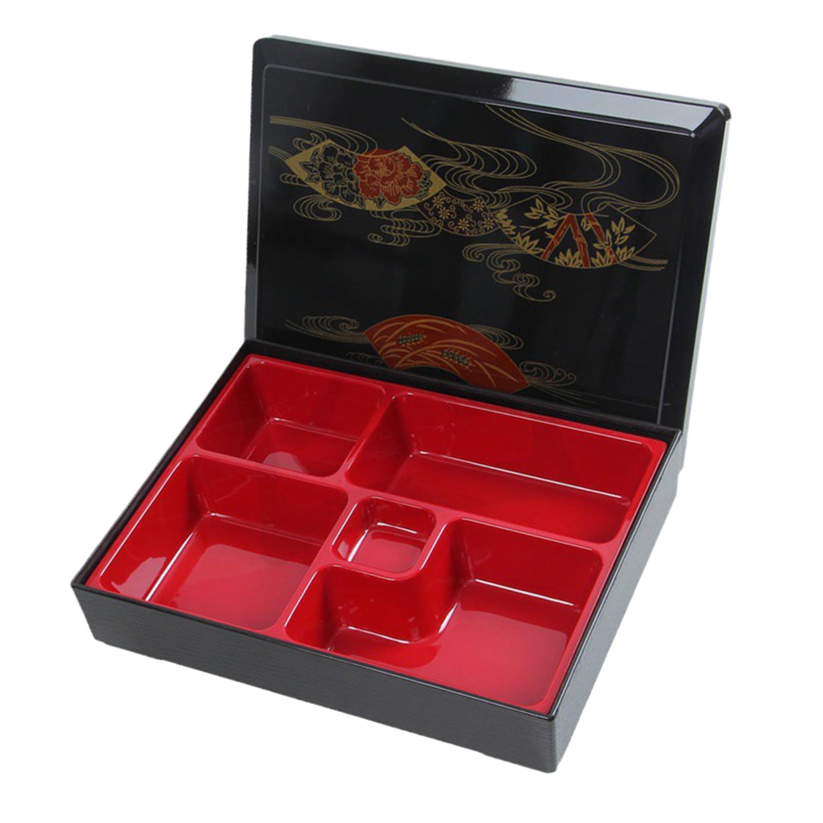 

Japanese Bento Box with Lid Japanese Sushi Tray for Picnic Restaurant Office