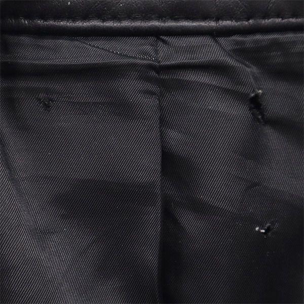 STUDIOUS Lamb leather Riders jacket 2 black Genuine leather blouson Men's Used