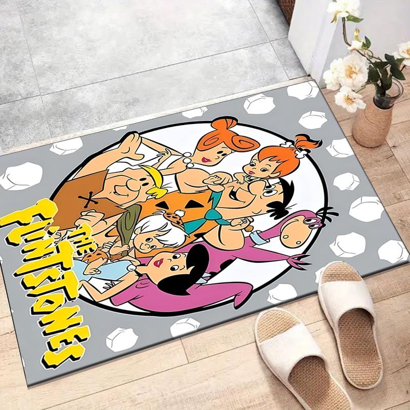 1pc Flintstone Design Printed Area Rug Carpet for Bedroom Living Room Home Decor Rugs Mat Non Slip Mat Rug for Bedside