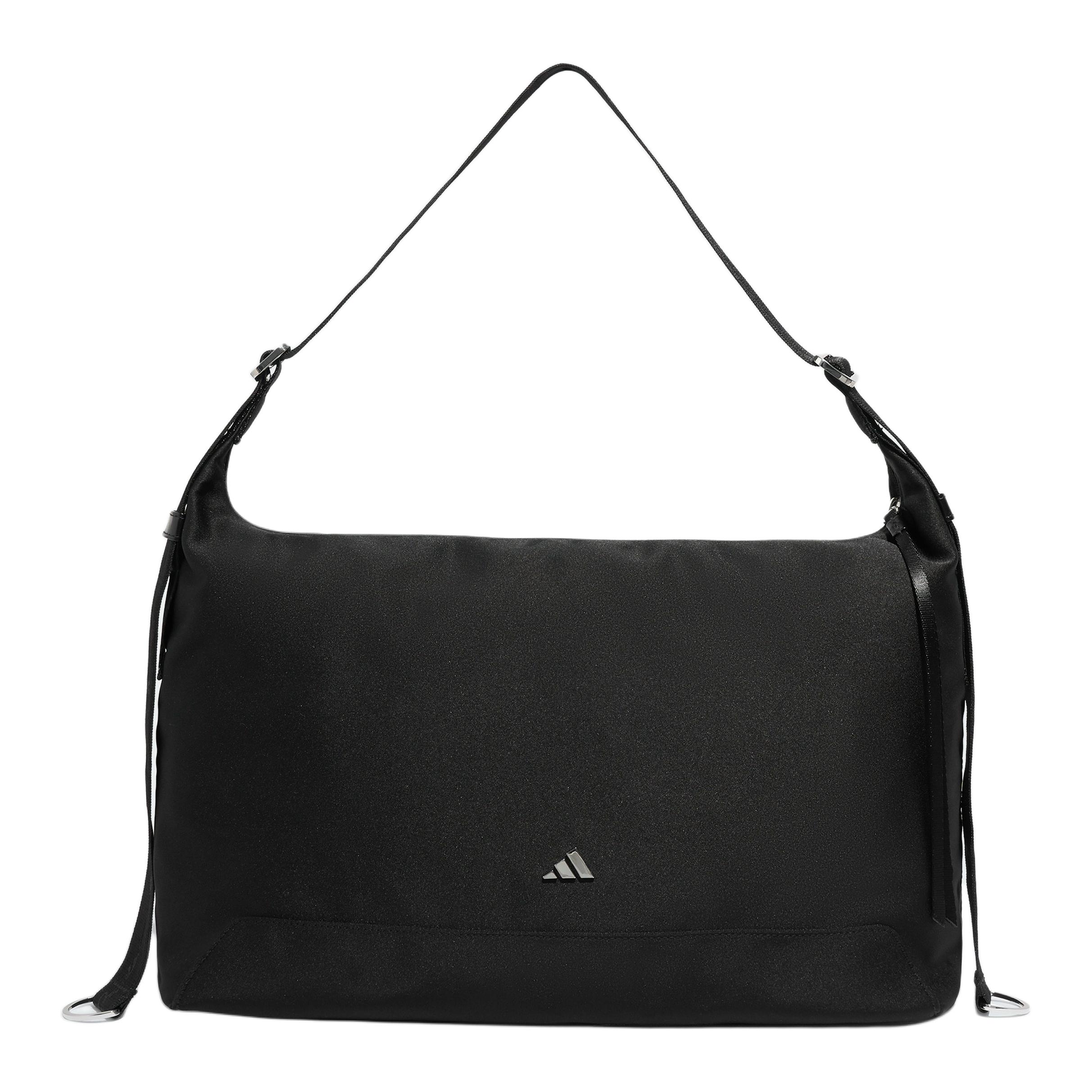 Adidas Logo Polyester Crossbody Bag Medium Unisex Bags Black KT0852 Black