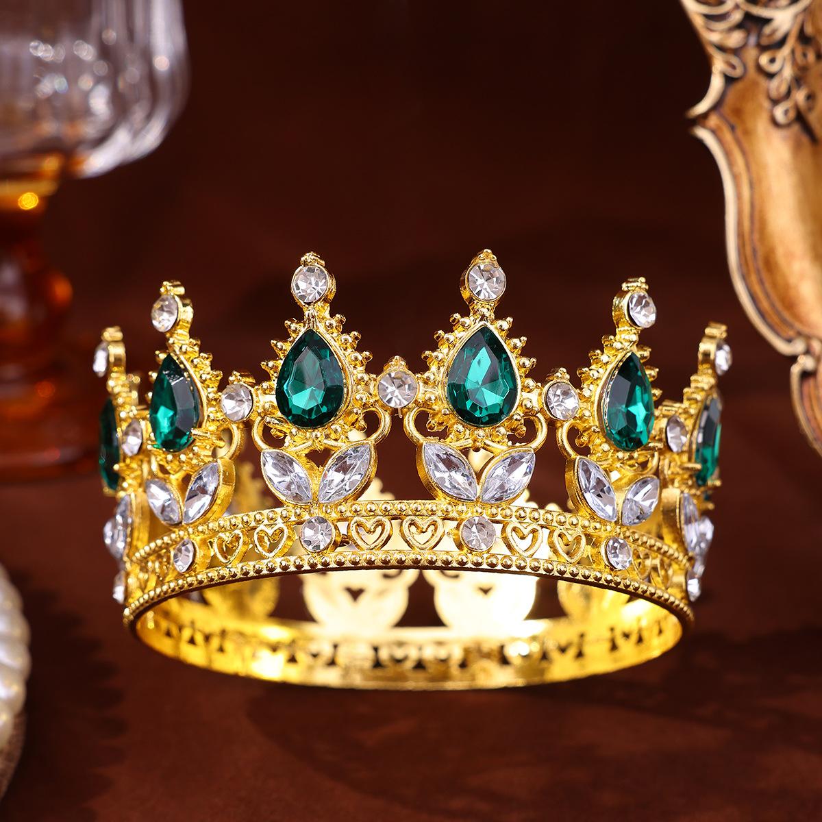 

Alloy Water Drop Crown Tiara Bridal Wedding Photography Accessories Round Small Crown Hair Accessories