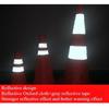 Foldable Traffic Reflective Safety Cone 30/45/70cm Height Collapsible Traffic Cones Multi Purpose Reflective Stripe Road Cone