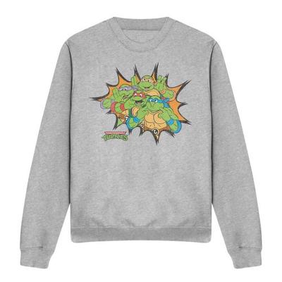 Teenage Mutant Ninja Turtles Unisex Adult Funny Face Turtles Sweatshirt