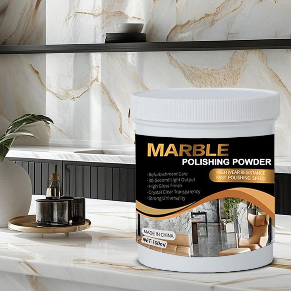 Granite Polishs 100ml Polerka do blatów kamiennych Środek do czyszczenia marmuru Głębokie czyszczenie Renowator Materiały polerskie do porcelainowego zlewu prysznicowego