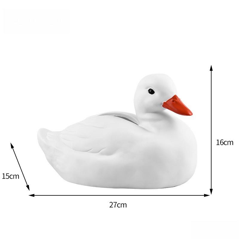 

Creative New Plastic Duck Tissue Box Decoration Ornament Home Living Room Coffee Table Paper Storage Box белый