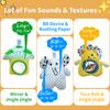 Cute Newborn Baby Plush Stroller Toys Hanging Baby Soft Rattle Sensory Toys Crib Mobile Bassinet for Babies Children Ideal Gifts