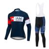 Traje de Ciclismo IAM de Manga Larga Versión Tour De France 2026, Traje de Patinaje sobre Ruedas, Traje de Bicicleta de Equilibrio, Traje de Béisbol