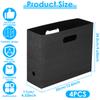 4Pcs Foldable Book Magazine Storage Stand Portable Thickened PP File Organizer for Documents Books Journals Scrapbooks New