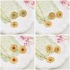 2025 French Style Sunflower Stud Earrings & Necklace Set: Elegant, Versatile, and Exquisite