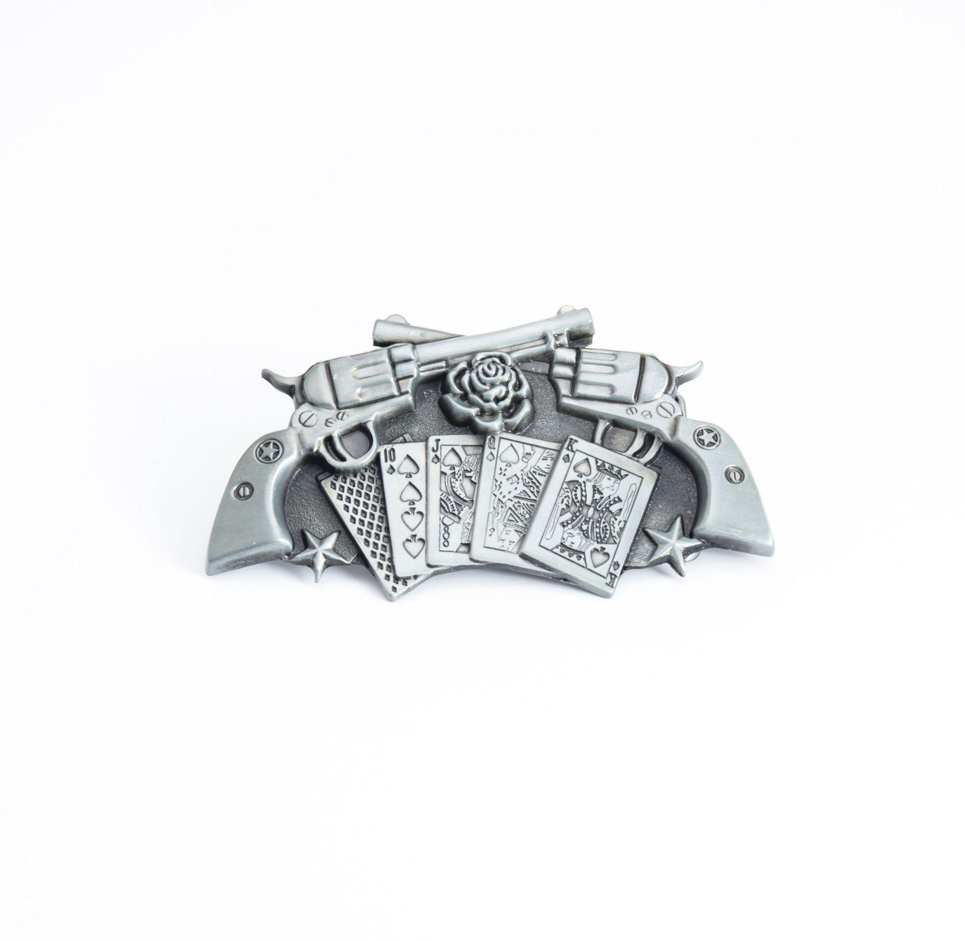 Double Gun Western Zinc Alloy Belt Buckle 4.0 - European American Style