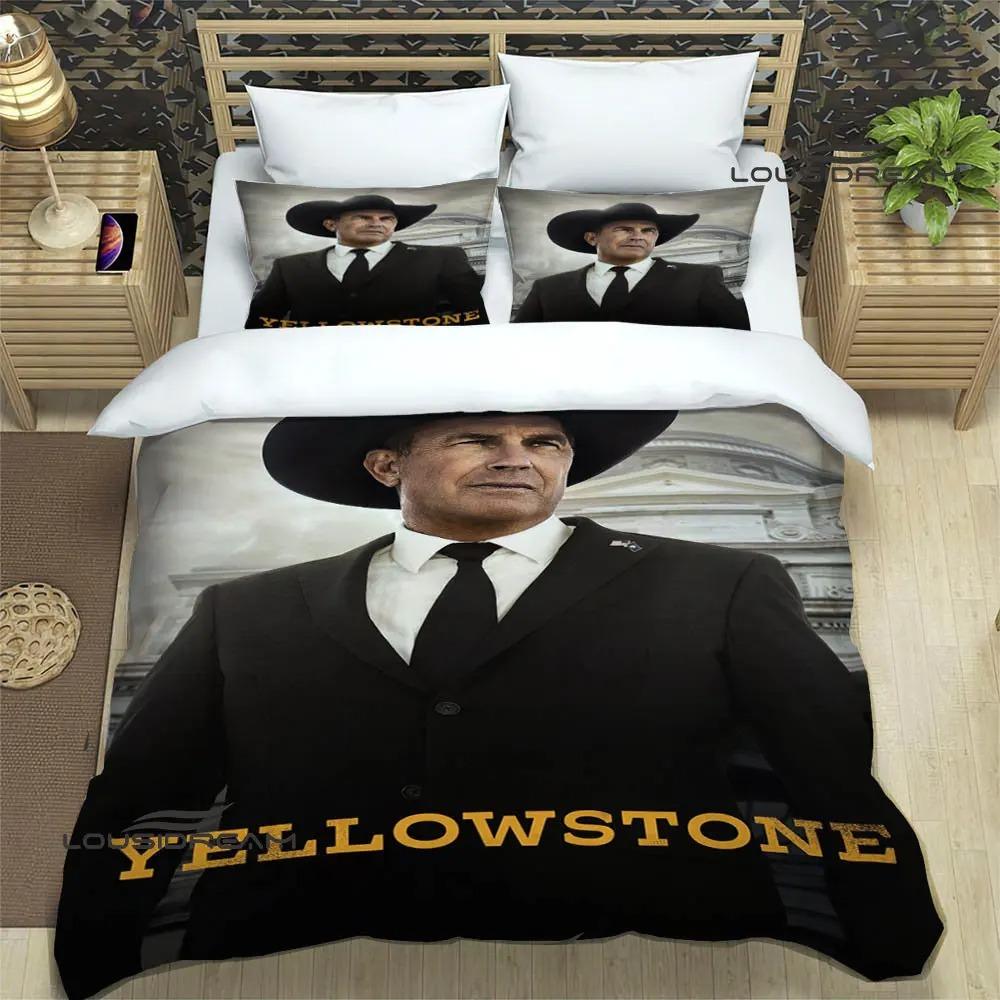 Set Biancheria da Letto Stampati del Film Yellowstone set squisito di biancheria da letto copripiumino set copripiumino set biancheria da letto lusso regalo di compleanno