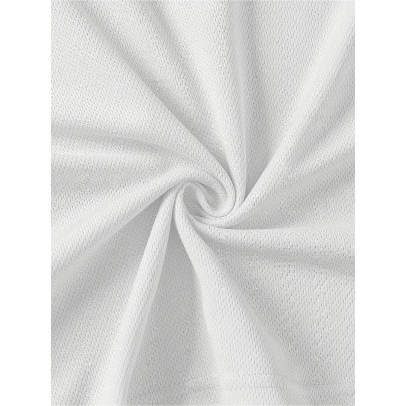T-shirt da uomo taglia europea, Semplice e pulita, Rilassata e casual, T-shirt estiva casual a girocollo a maniche corte con motivo chitarra e linea battito cardiaco da uomo