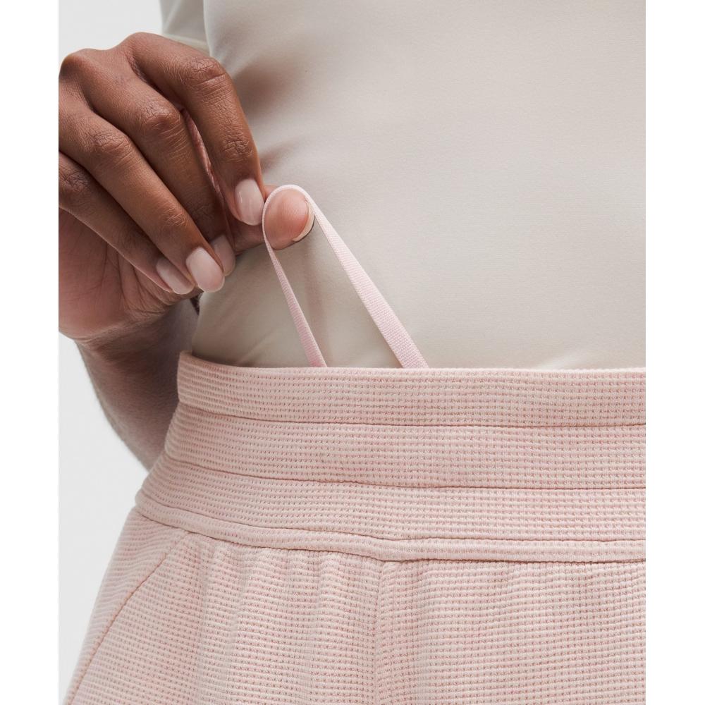 Lululemon Scuba High Rise Short 5   Waffle Heathered Mink Berry