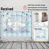 2D Blue Cinnamoroll Happy Birthday Backdrop for Kids & Teens Party