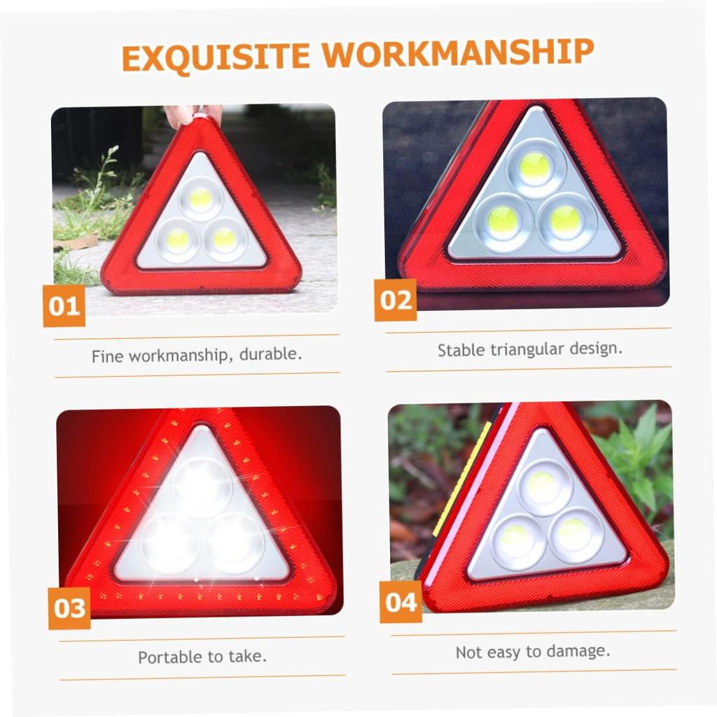 Warnsignal-Leuchte dreieckiges Anzeigetafel LED faltbarer Rollladen Reflektor Stopp-Anzeige faltbar Notfall