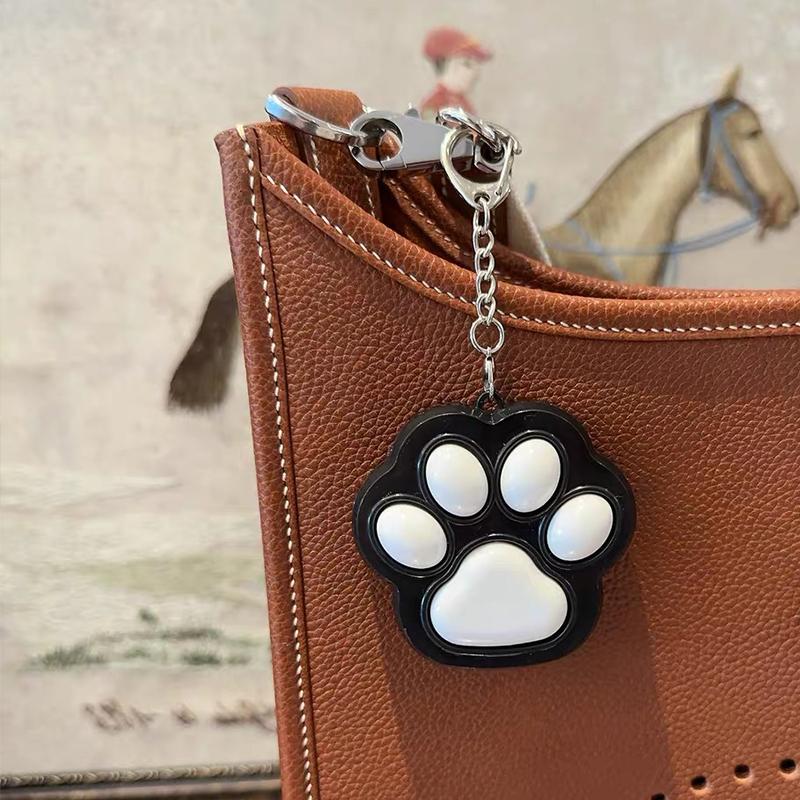 Knopf Katzenpfote Clicker Fidget Schlüsselanhänger Büro Reise Dekompression Angst und Stressabbau Geschenke für Kinder Jungen Mädchen Erwachsene