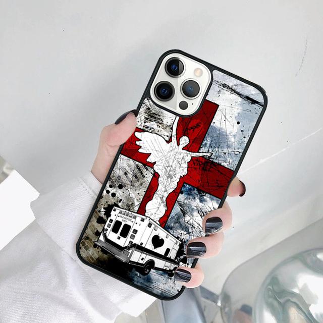 

EMT EMS Ambulance Phone Case Cover For iPhone 17 Air 16 15 14 SE 2020 11 12 13 Pro MAX Plus iPhone 17pro max
