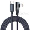 120W Super Fast Charging Cord Type C To Type C 90 Degree Elbow Cable 0.25/1/1.5/2M Length Usb C Quick Charge Phone Cables