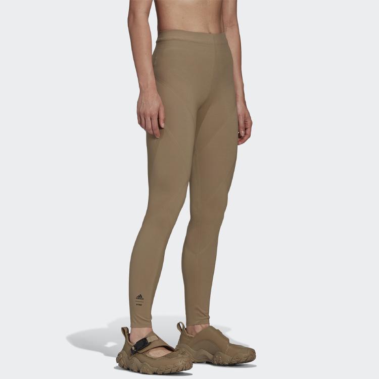 Adidas Originals X Hyke Collaboration Slim Fit Casual Sports Trousers Women Bottoms Yellow-Brown GP3044