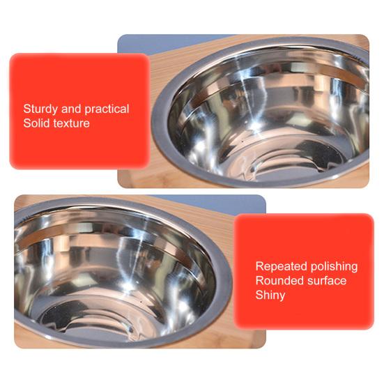 Elevated Cat Bowl Stand Comfortable Feeding Position Adjustable Height Anti-spill for Healthy Eating Habits