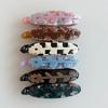 Flower Motive Banana Hair Clip (6color)