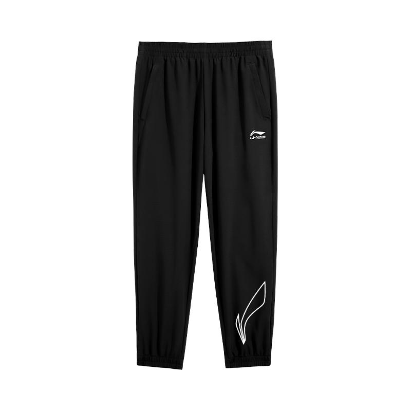 

Серия спортивного стиля жизни Li Ning Принт с большим логотипом Брюки простые универсальные удобные дышащие модные повседневные Мужские брюки AYKT707-1+TPU04-1 M