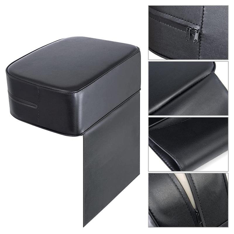 Barber Chair Child Booster Seat Cushion Comfortable Beauty Salon Equipment Portable Black Pu Leather Sponge Hair Styling Tool