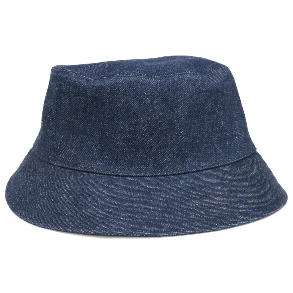 HERMES [Excellent Condition/Domestic Authentic] Helen Silky Denim Pocket Bucket Hat hat 57 IndigoUsed