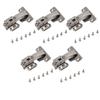 5Pcs Hydraulic Buffer Hinge Reduce Noise Closing Speed Anti Rust Cabinet Door Butt Hinge for Home