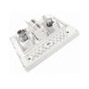 Multimedia Outlet Panel For Various Connectors TV9.5 RJ45 CAT6/CAT5E F-Type Faceplate for Ethernet/TV Coaxial Cable